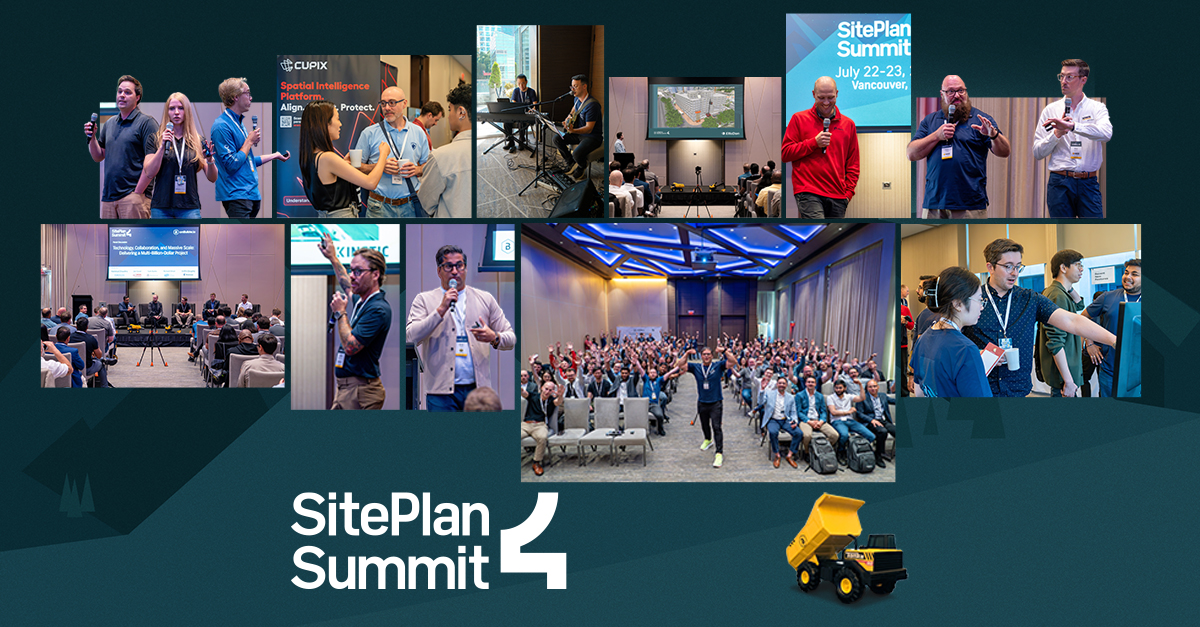 Bringing together more construction professionals than ever before, SitePlan Summit 4 delivered two action packed days of inspiring presentations, meaningful connections, and valuable insights from industry leaders. This was our best summit yet! Catch all the highlights and full recordings below.