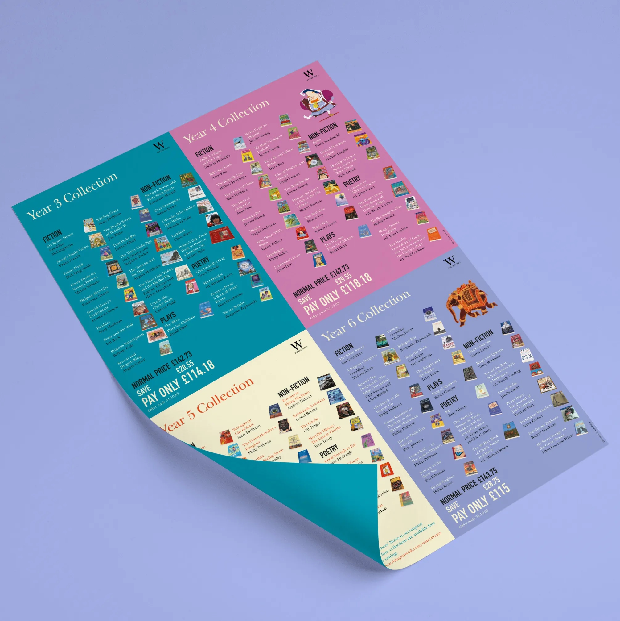 Waterstones year book boxes campaign