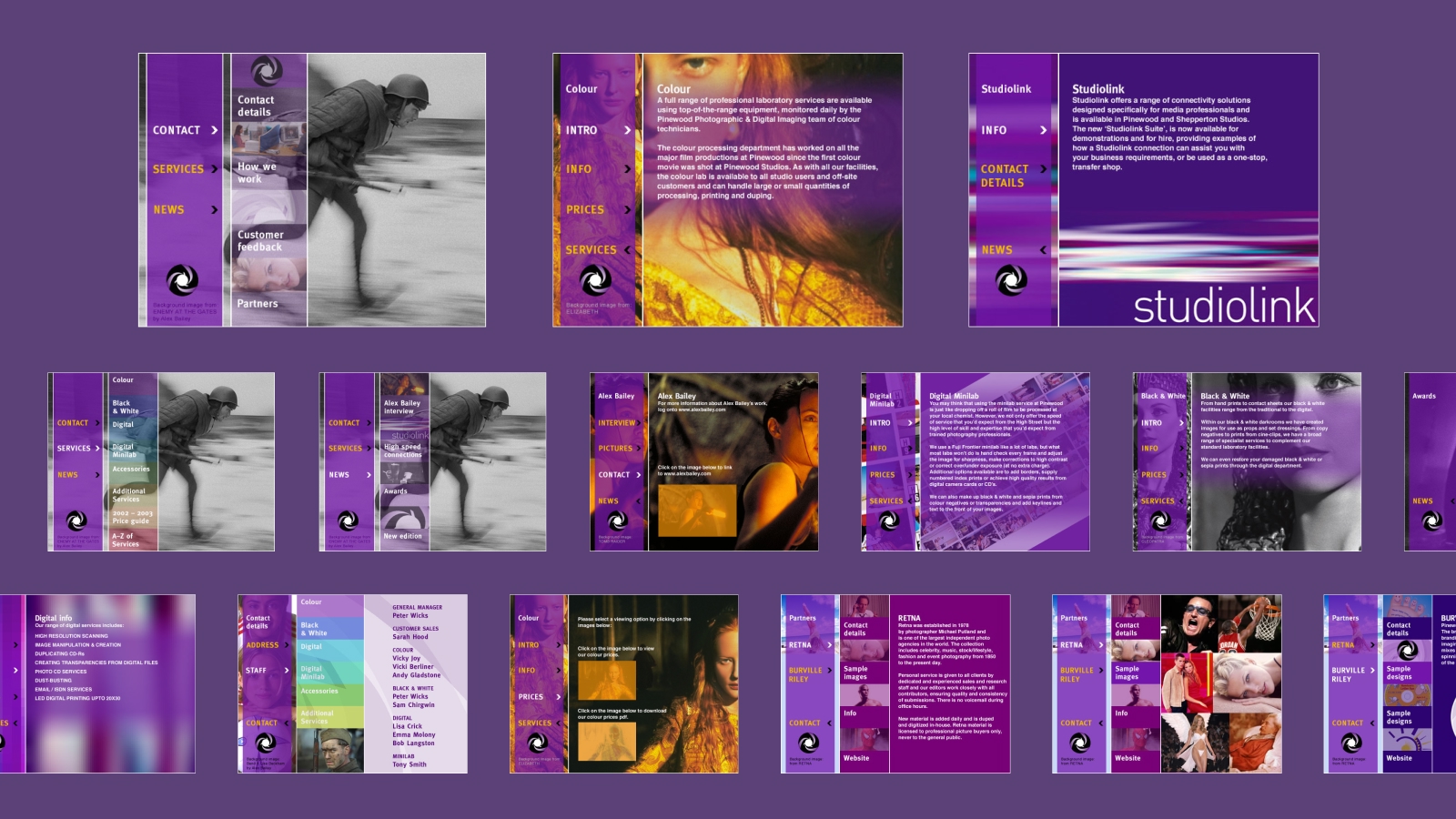 Pinewood Studios Photographic website
