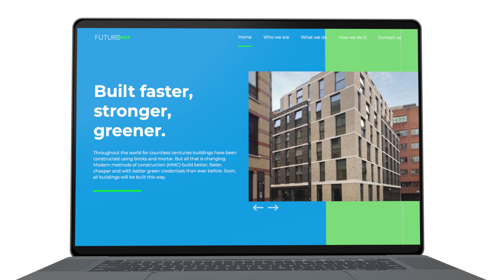 Future-Built construction homepage hero