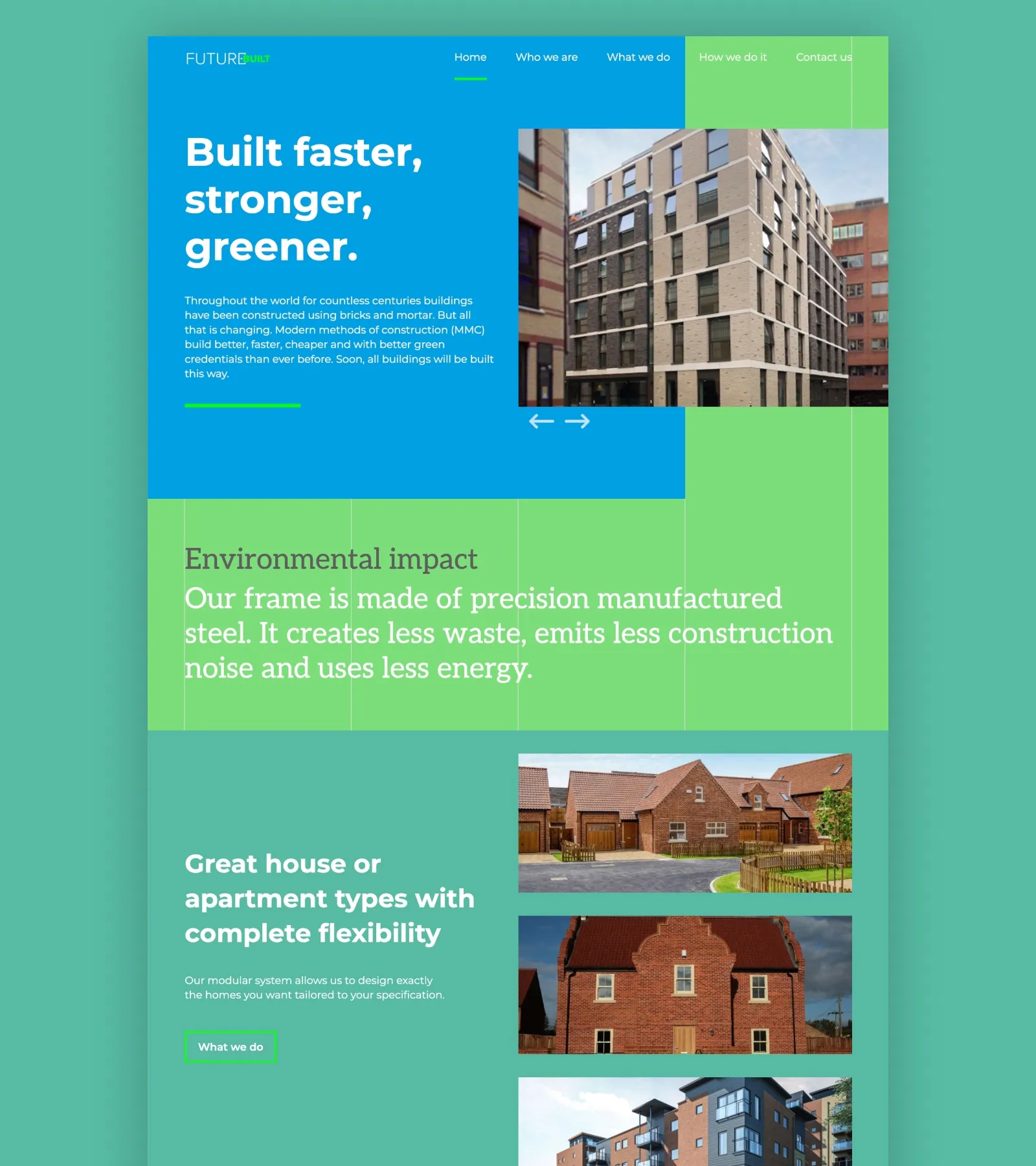 Future-Built construction homepage