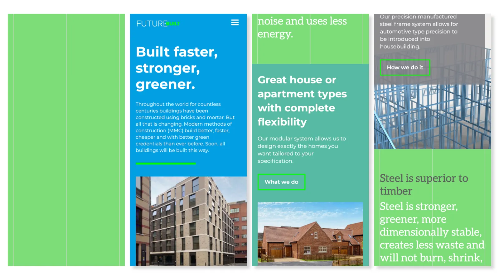 Future-Built website mobile grid