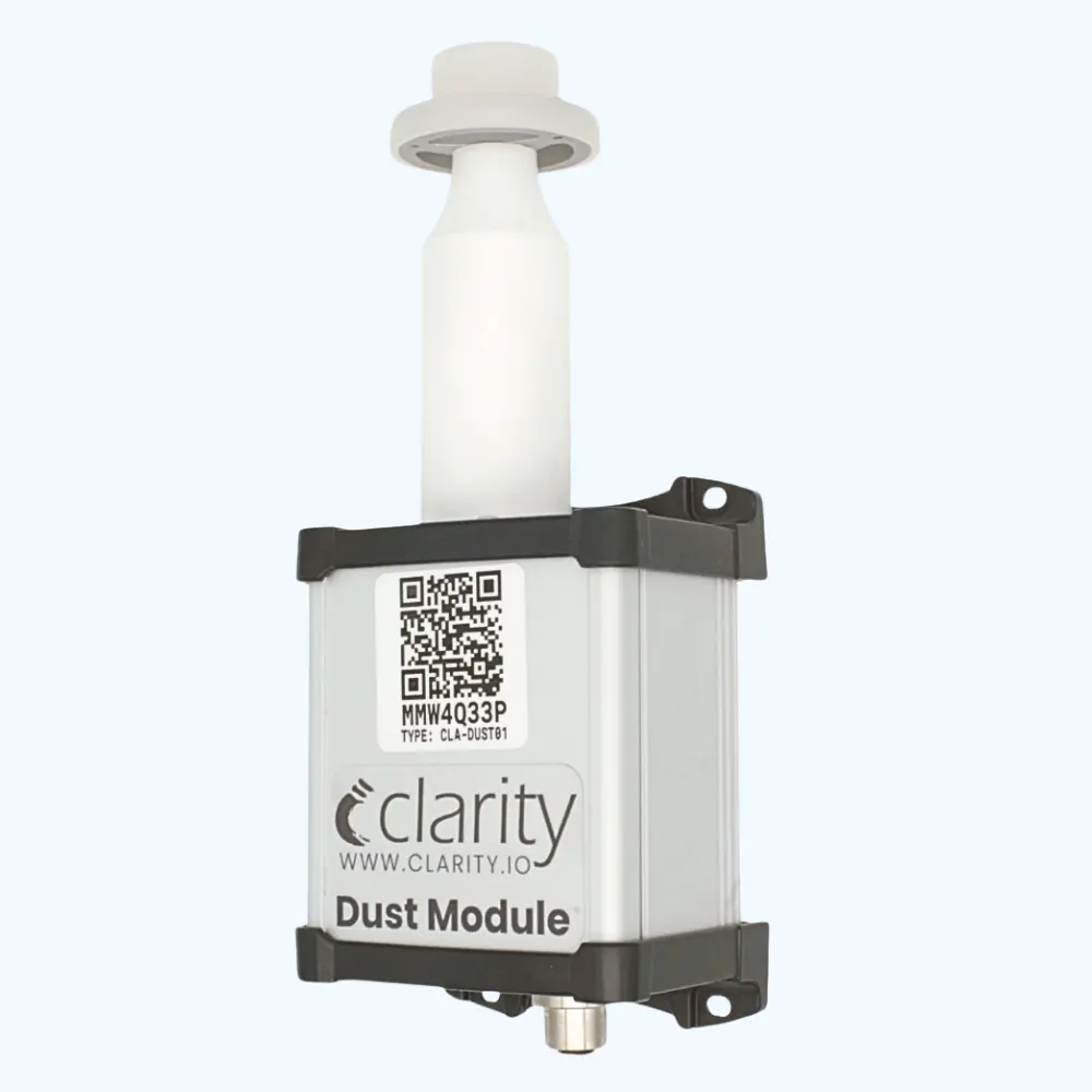 Clarity Dust Module standalone outdoor air quality sensor engineered for PM10 environmental monitoring; the most accurate PM10 sensor in its category.