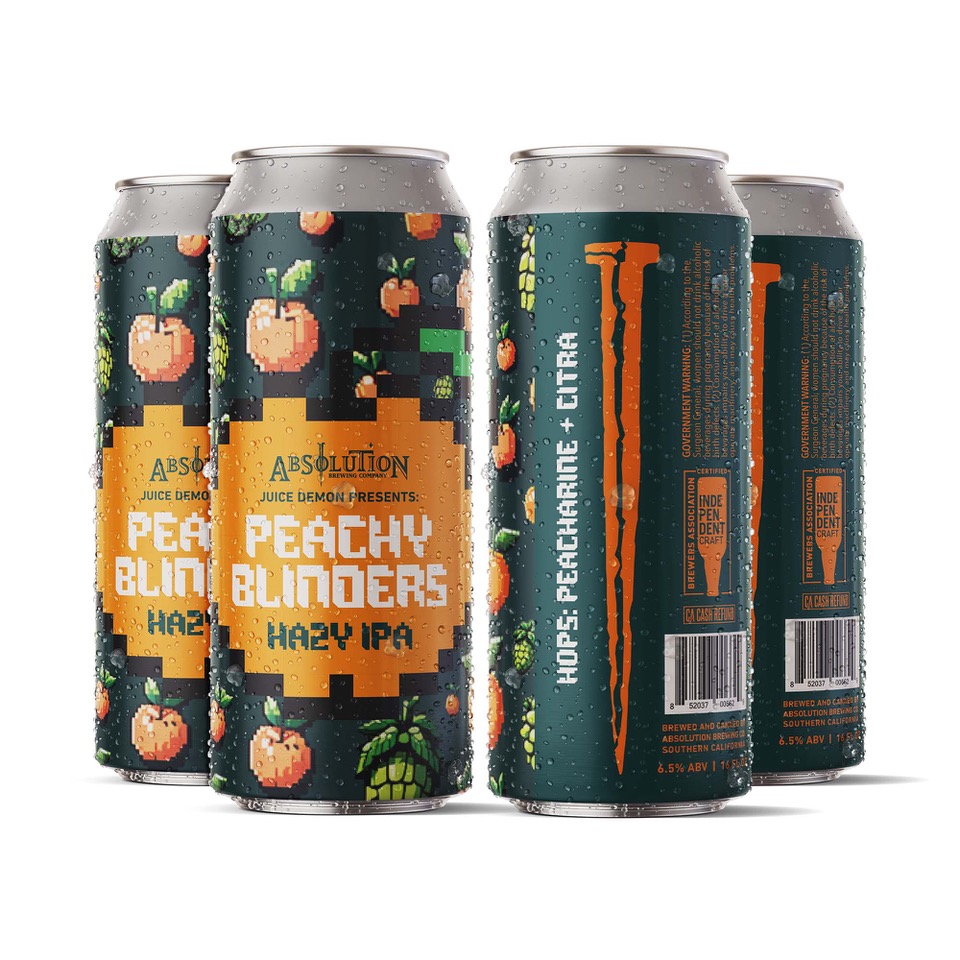 Juice Demon Presents: Peachy Blinders Hazy IPA