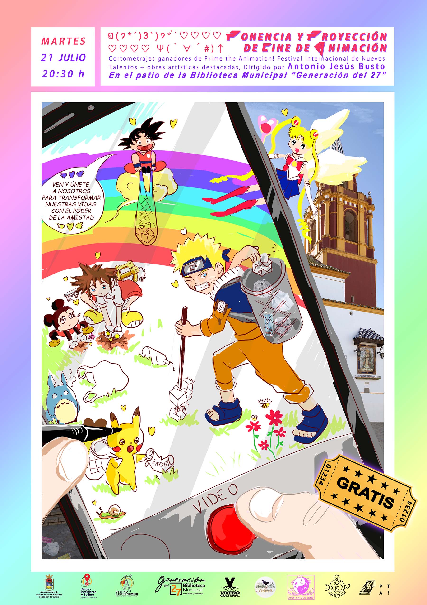 ANIMATION SHORTFILM SCREENING CONDUCTED BY ANTONIO JESUS BUSTO. Digital poster.