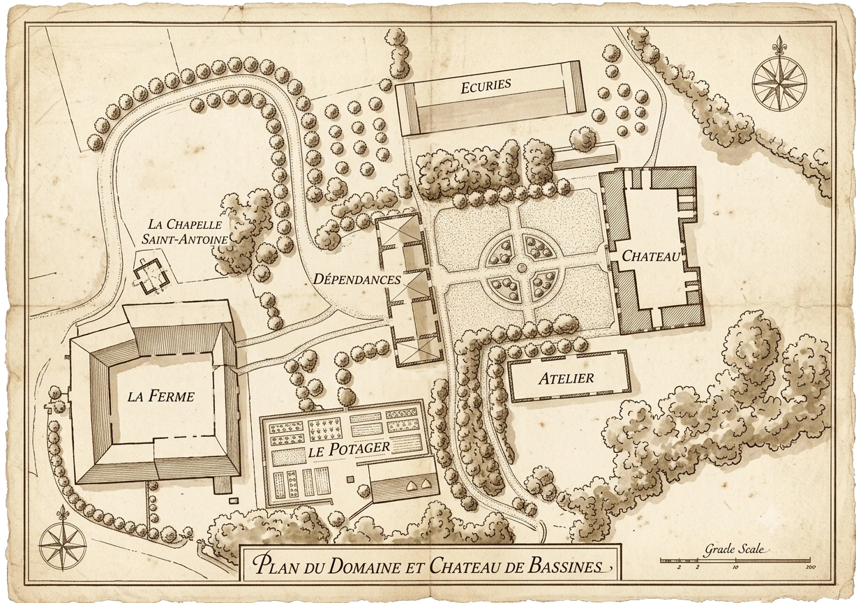 Plan du Chateau de Bassine