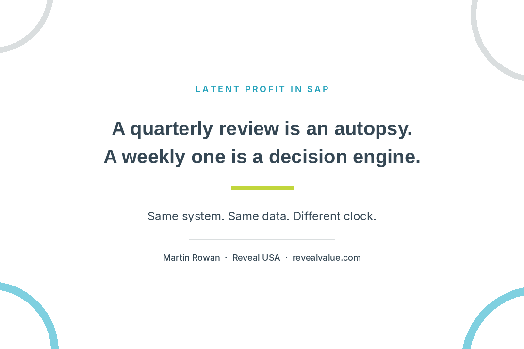 SAP inventory performance, planning parameters SAP, execution governance, working capital trapped in inventory, SAP margin erosion