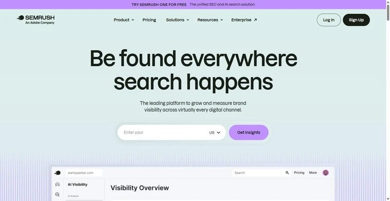 Semrush SEO competitor analysis platform interface