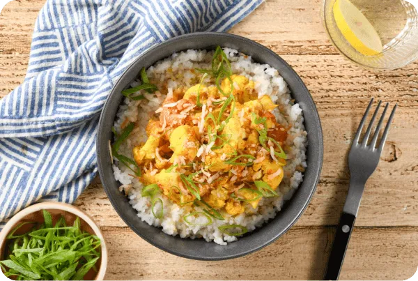 Image of Cauliflower Curry Rice Bowl