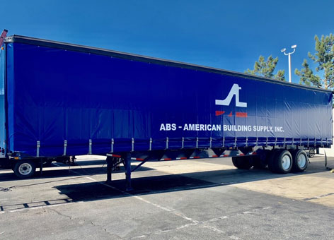 Acrylic side-curtain trailer application