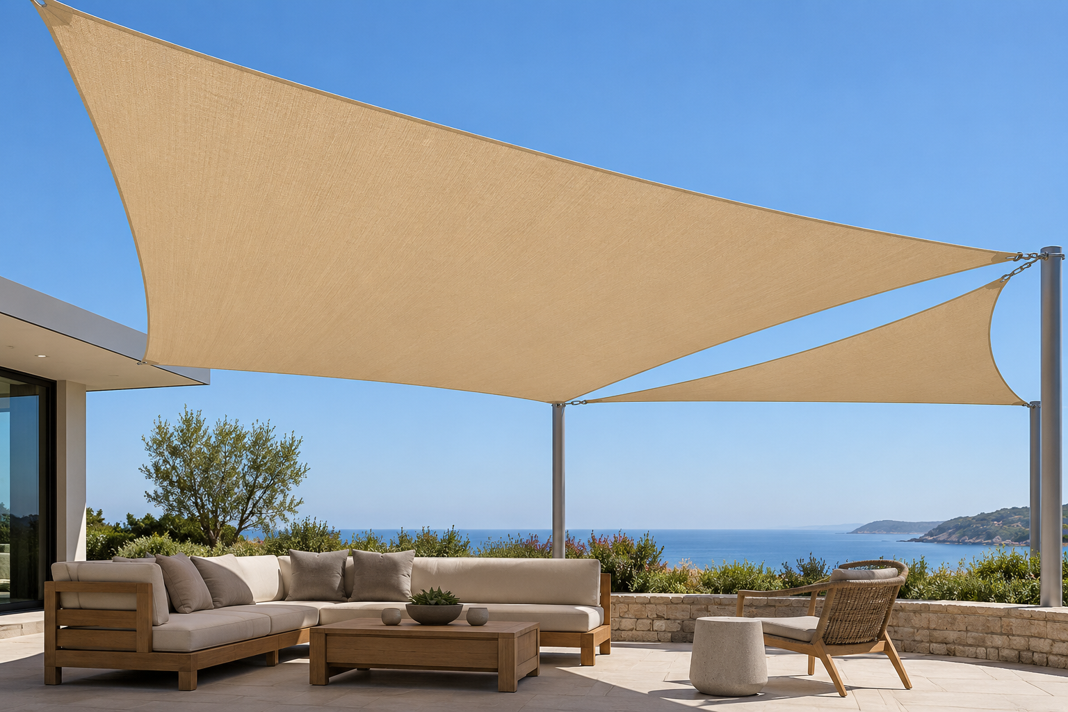 Sail shade installation
