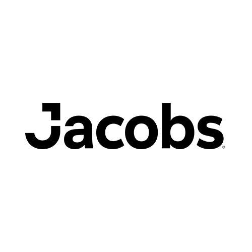 The Jacobs logo featuring the word “Jacobs” in bold, black lowercase letters with a stylised “J” that has a square top. The background is white.