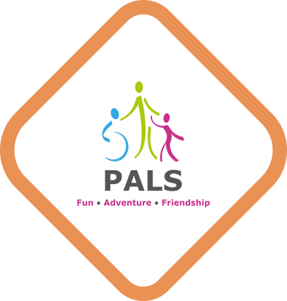 PALS logo showing three colorful stick figures with the words “PALS” and the tagline “Fun • Adventure • Friendship” inside a bronze diamond border