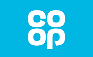 COOP logo in white text