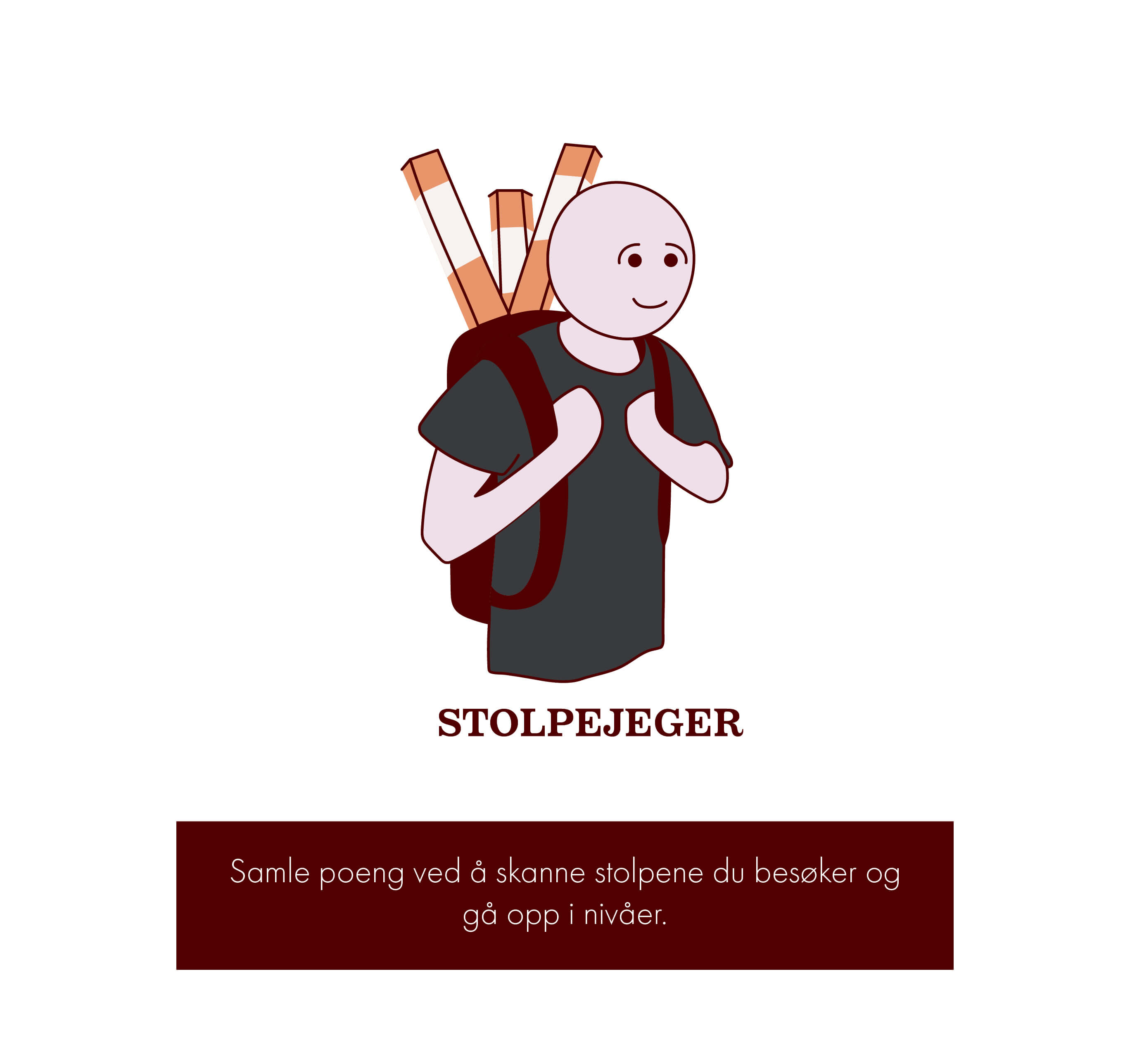 A image about an activity in Norway known as "Stolpejakten"