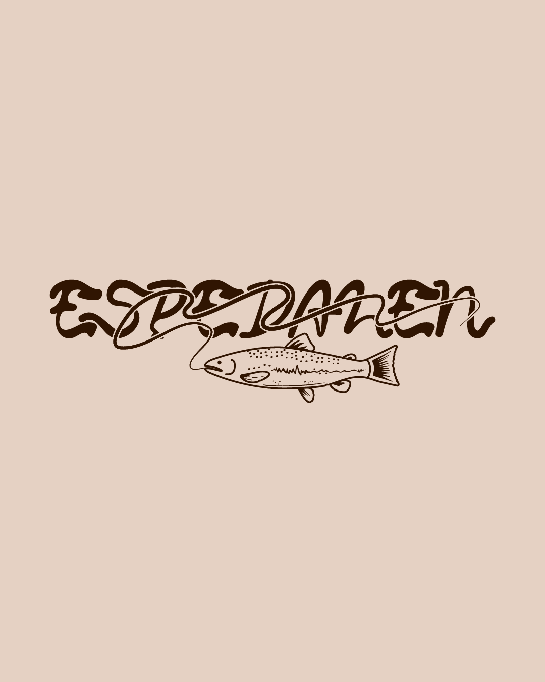 Espedalen logo on a flat screen surface