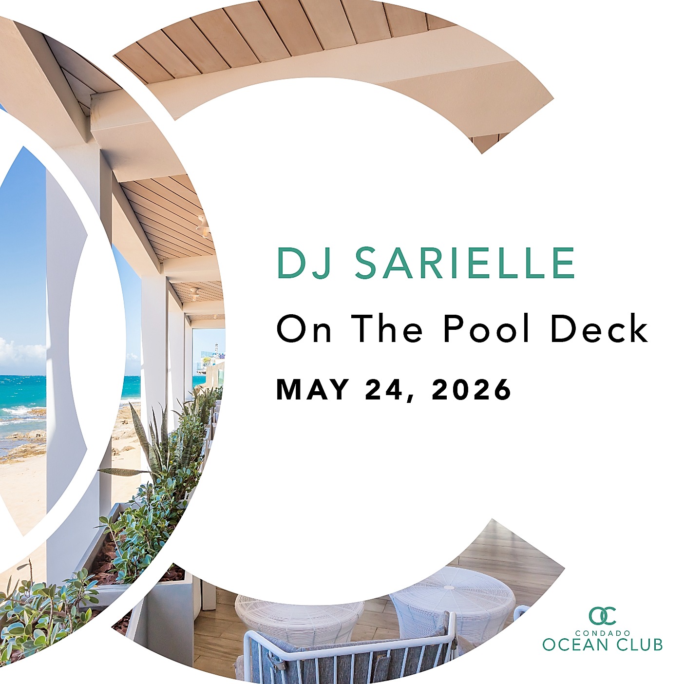 DJ Sarielle on the Pool Deck