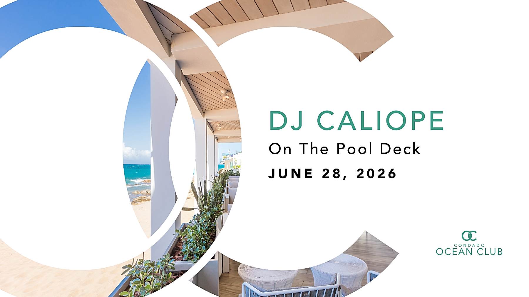 Dj Caliope on the Pool Deck