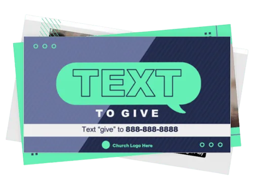 Text To give business cards