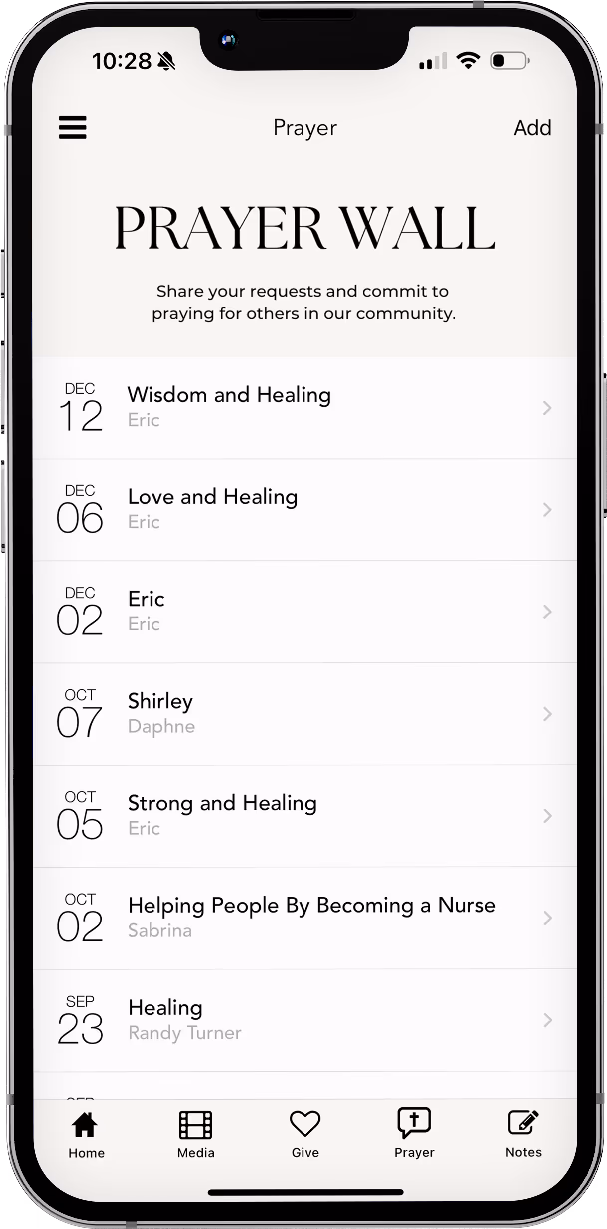 apps prayer wall example