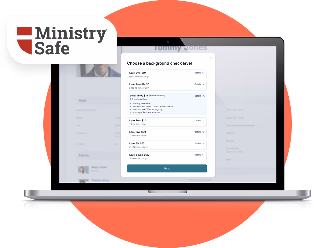 ministry safe dashboard