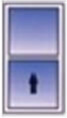 Graphic of double sash window.