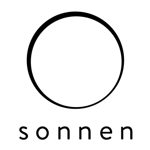 Logo de Sonnen, fabriquant de solution de stockage et batterie solaire photovoltaïque, leader européen  