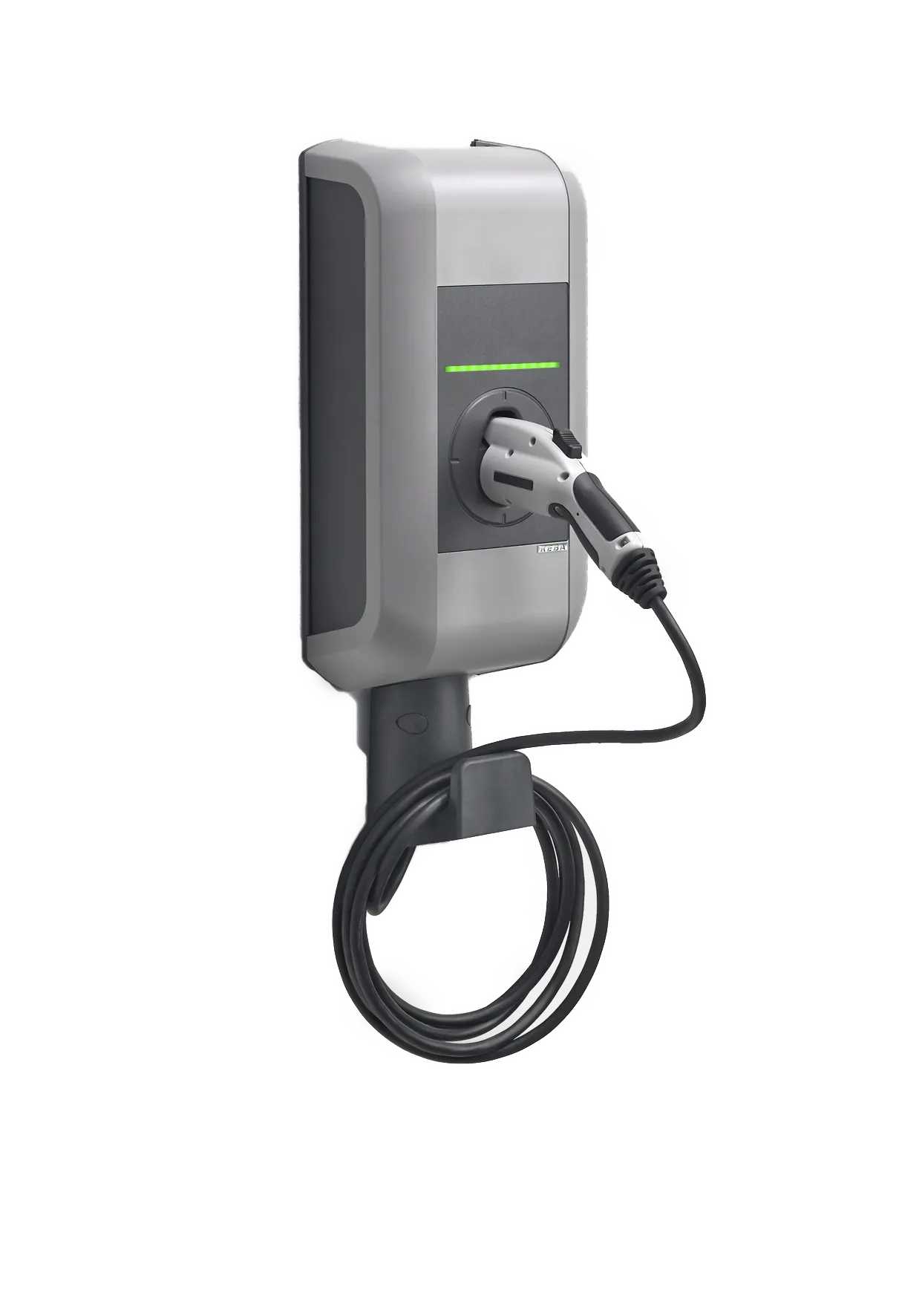 Photo de borne de recharge Keba. voiture électrique et e-mobilité