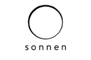 Logo de Sonnen, fabriquant de solution de batterie intelligente solaire. Leader européen 