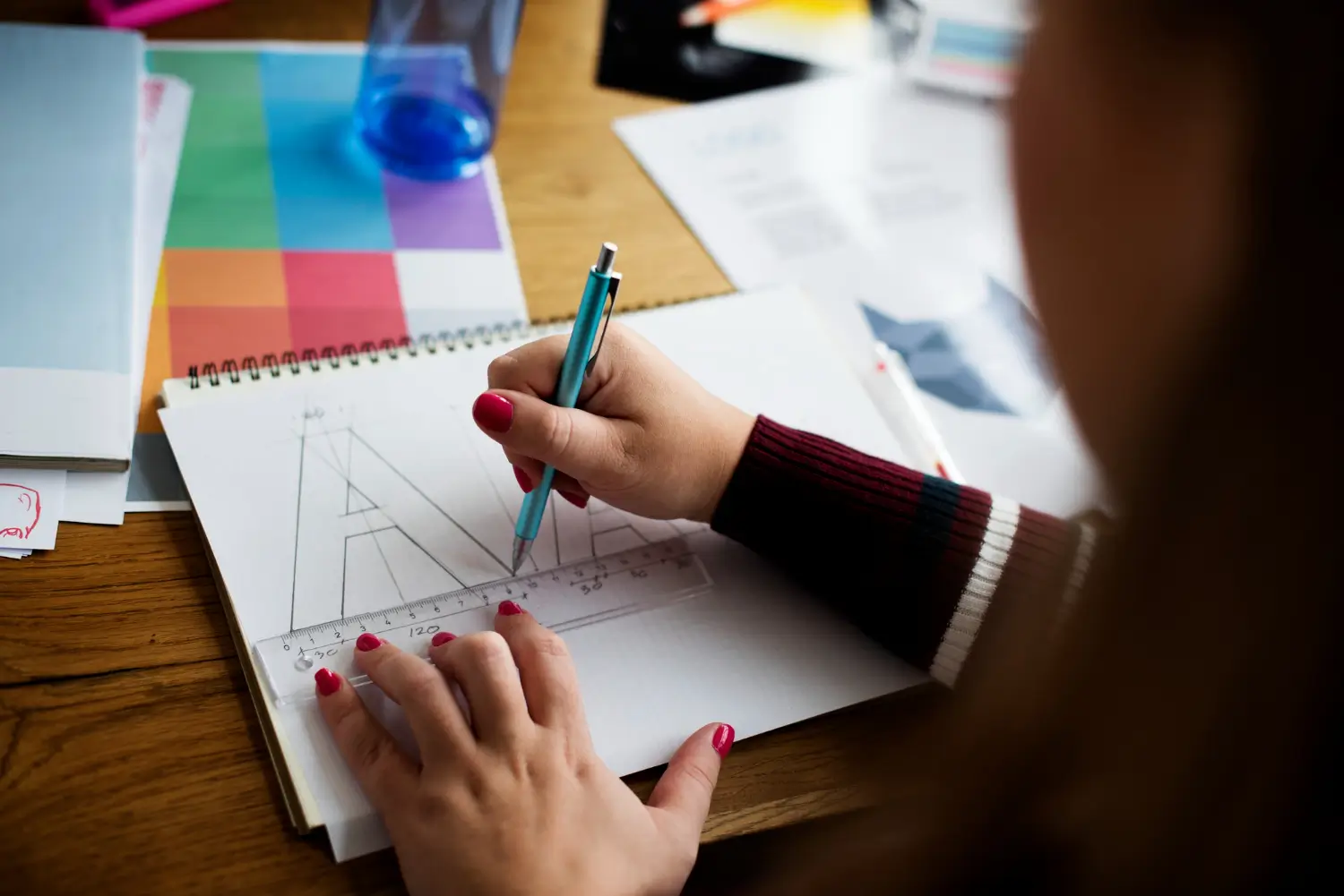 Brand guidelines and visual identity design materials for a cohesive brand