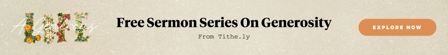 [New Resource] FREE Sermon Series on Generosity