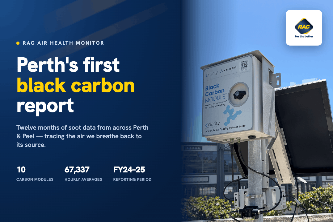 Royal Automobile Club of Western Australia publishes first black carbon monitoring report!