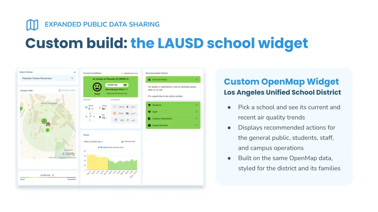 Clarity partnered with LAUSD to create a customized school widget.
