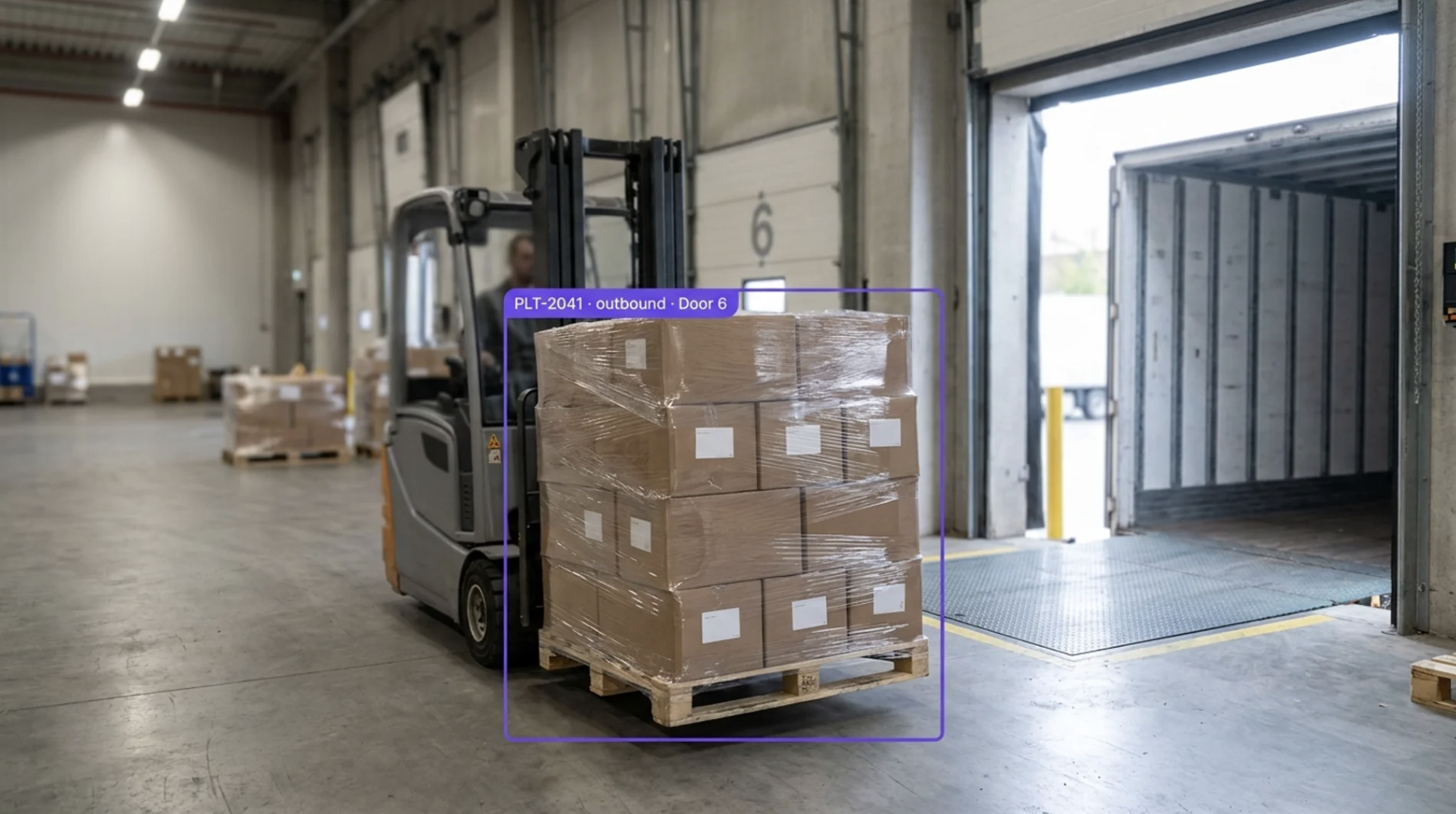 Shipping container with OCR output