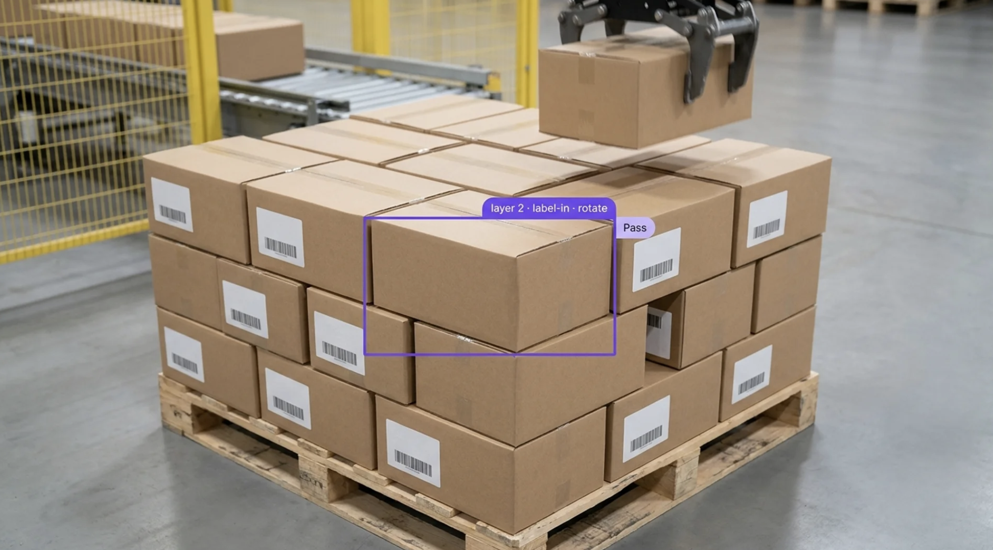 Shipping container with OCR output