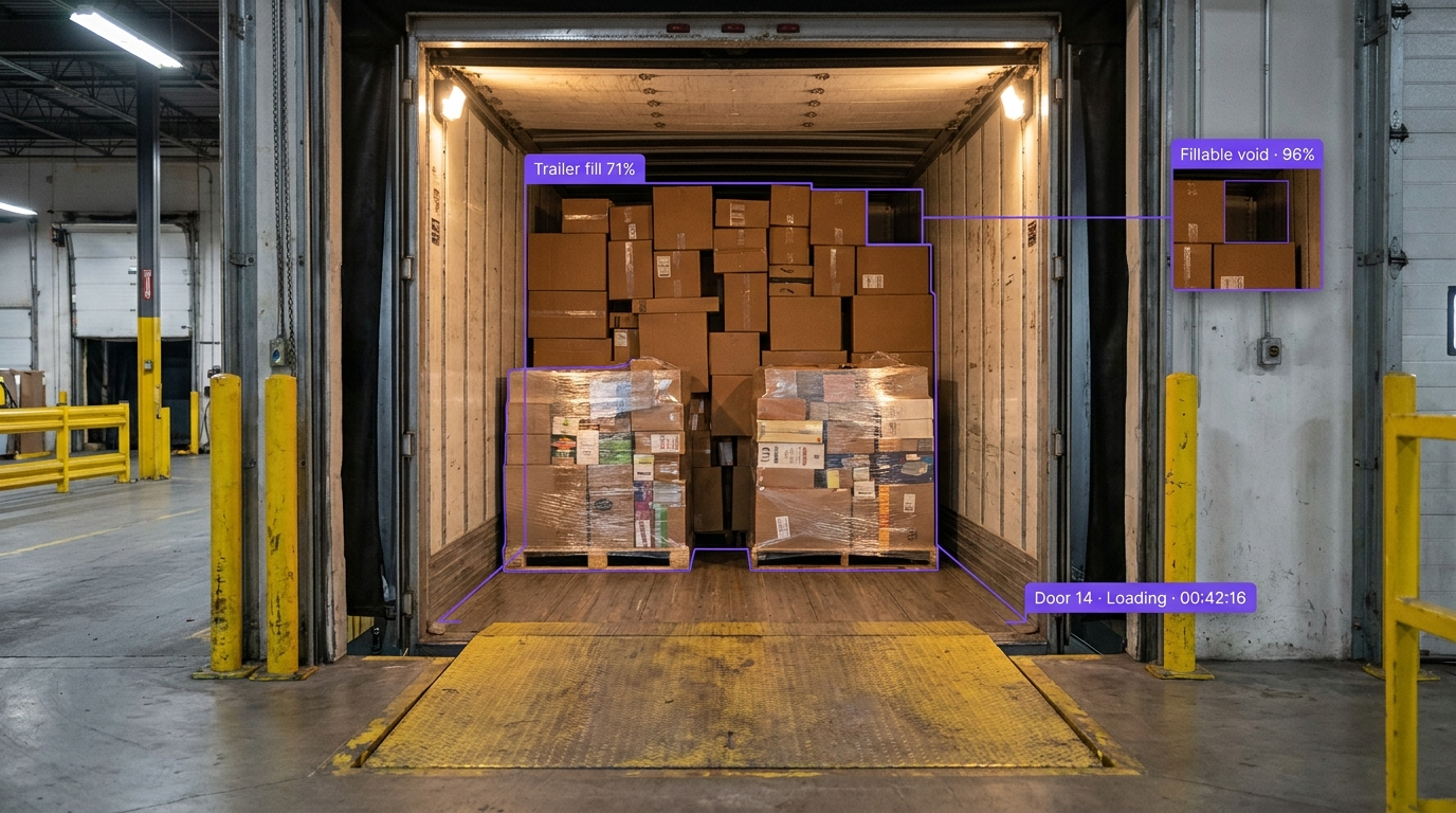 Shipping container with OCR output