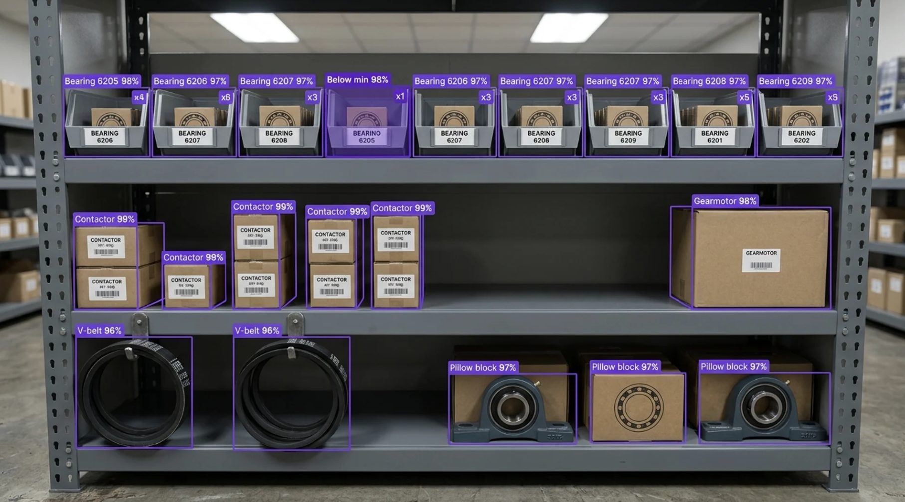 Shipping container with OCR output