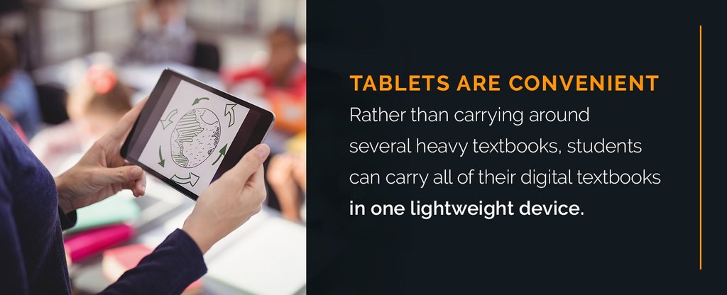 Student Using Tablet in the Classroom