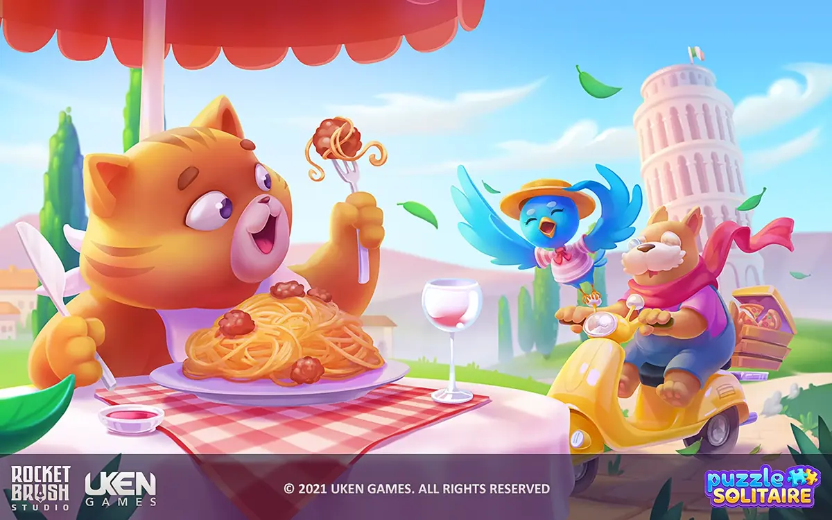 Round shape indicating friendly nature of the characters designed by RocketBrush Studio. 