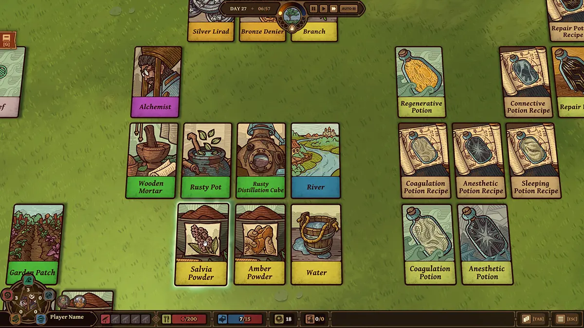Flat 2D interface from a game developed on Unity engine by RocketBrush.