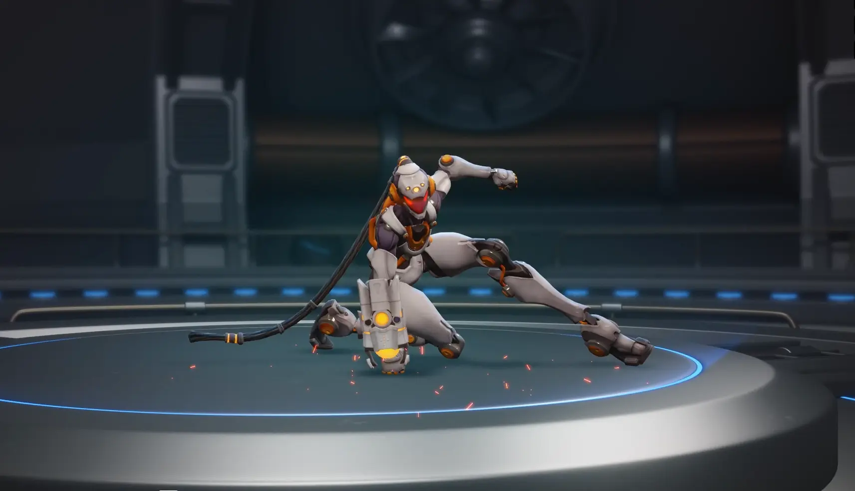 Cyro Coda: game-ready character designed by RocketBrush, striking an action pose