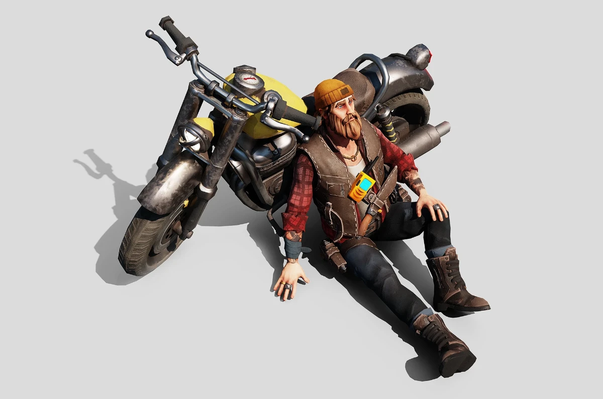 3D character modeling process.