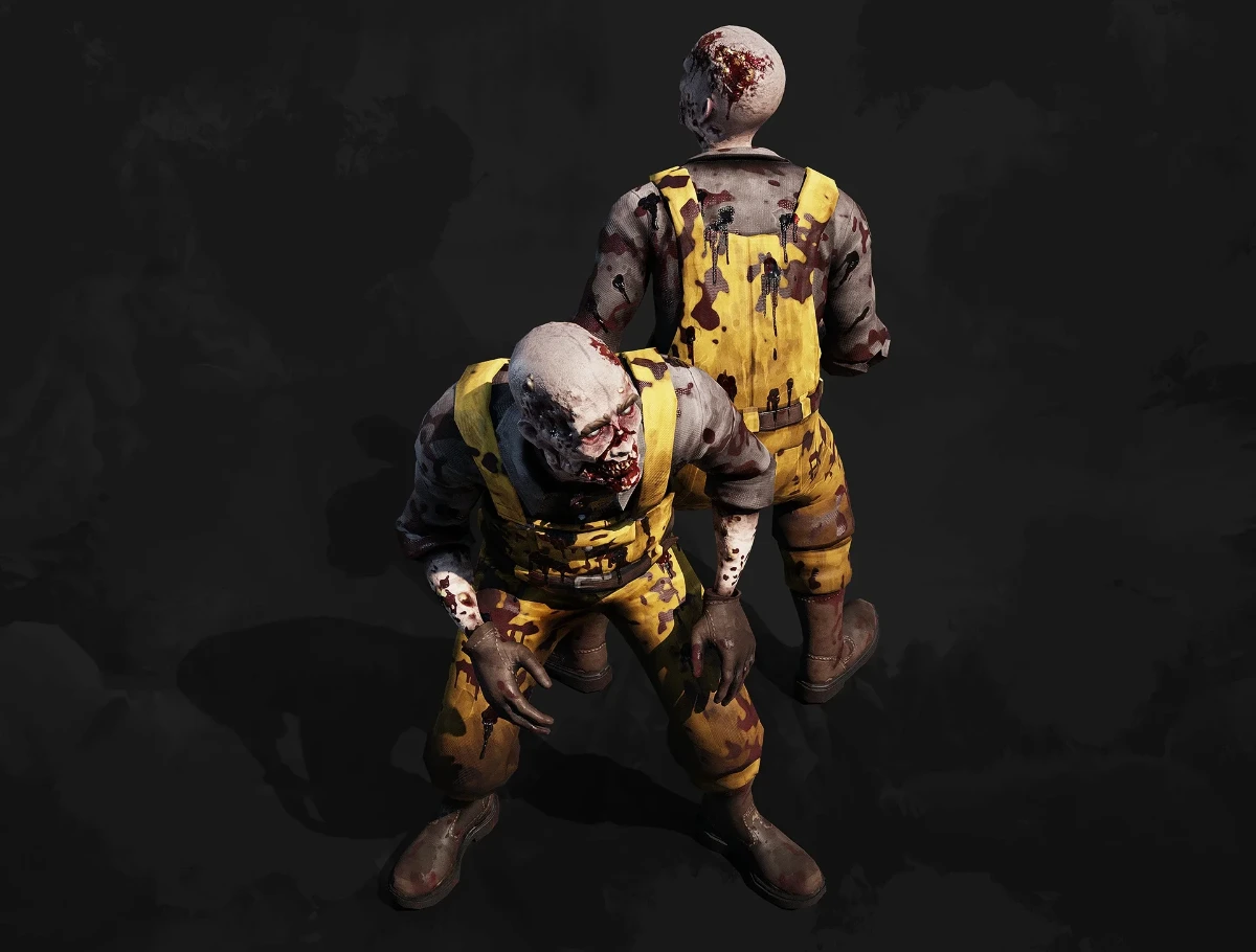 Characters modeled using sculpting for a survival game.