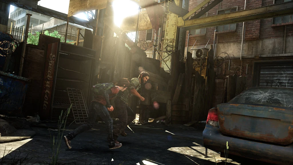 A screenshot from the 2014 release The Last of Us Remastered