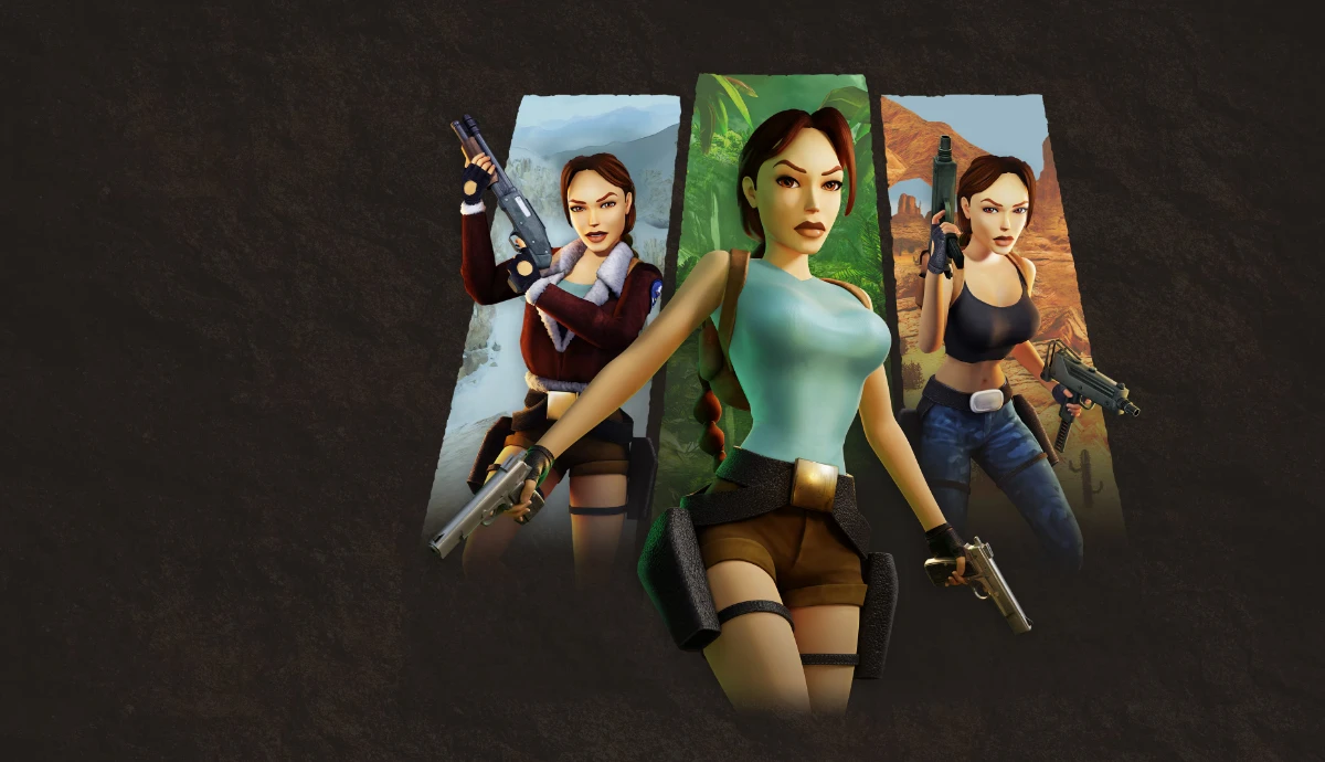 A promo cover for the Tomb Raider remastered games.