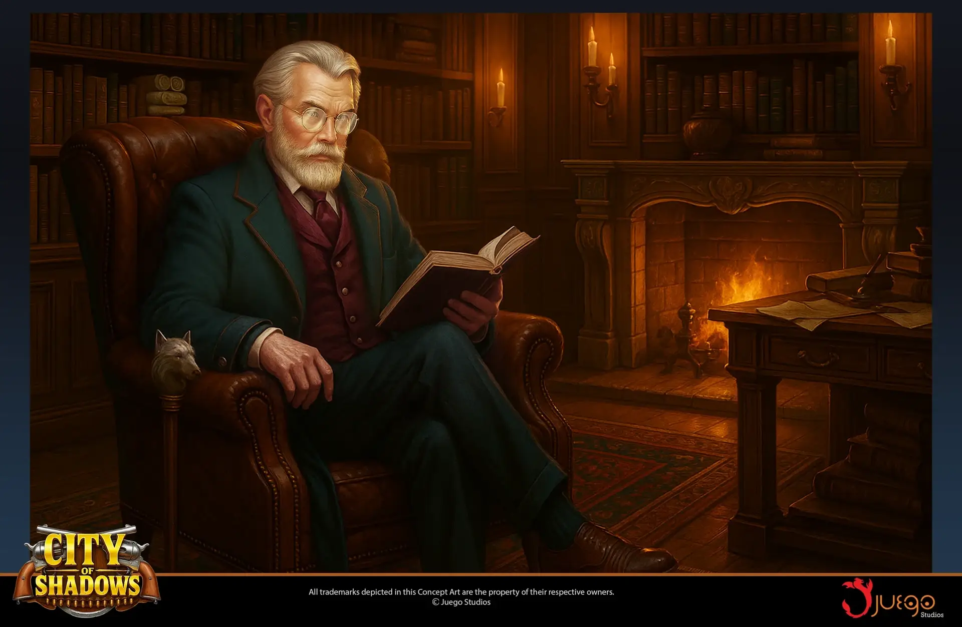 Key art for a detective game.