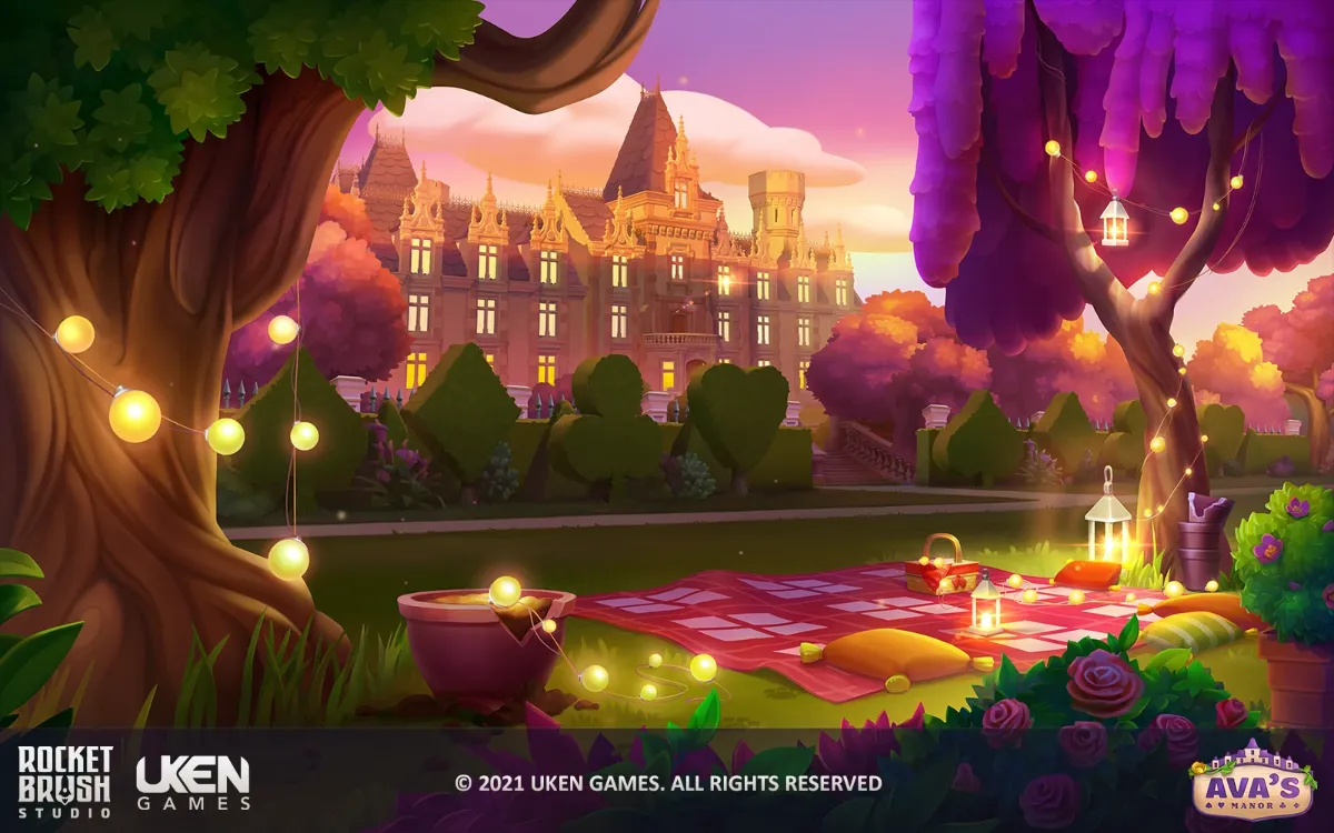 Background art for a mobile game created by RocketBrush Studio.