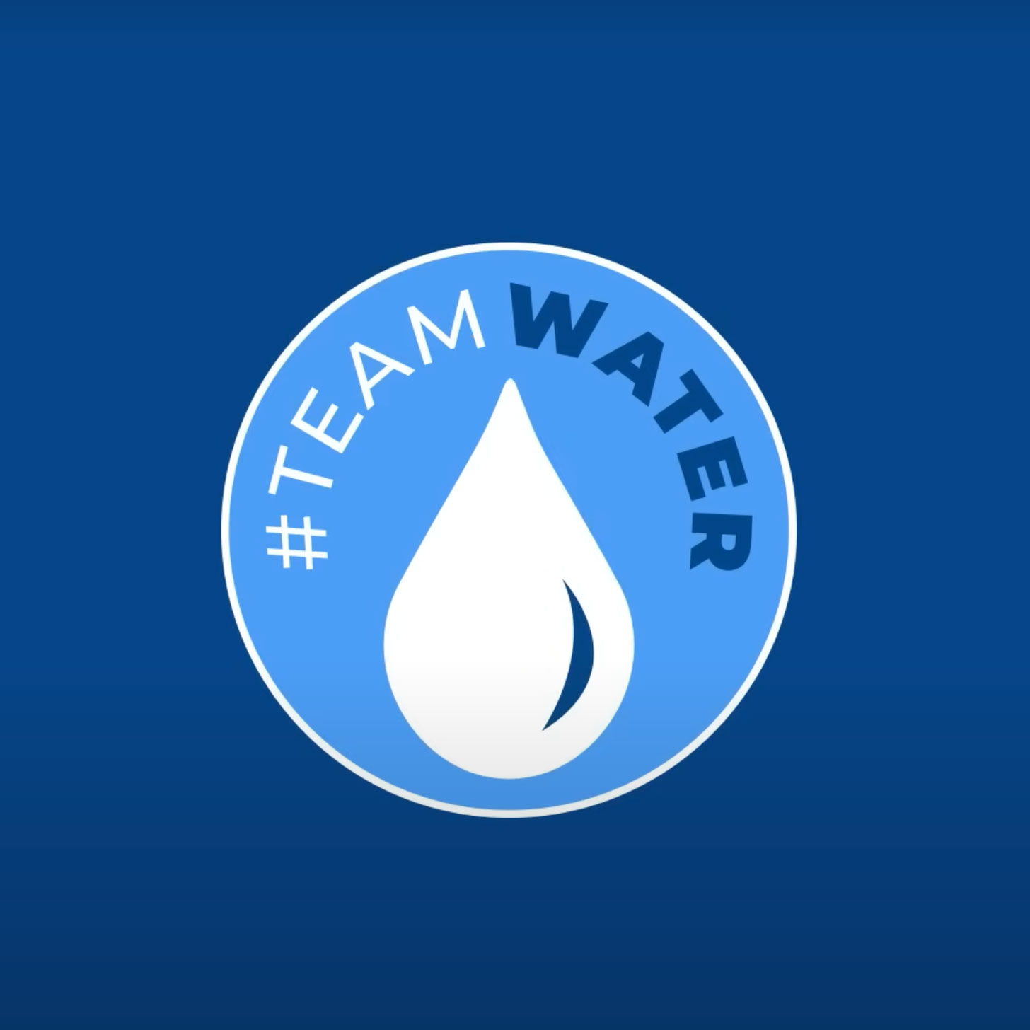 The #TeamWater logo