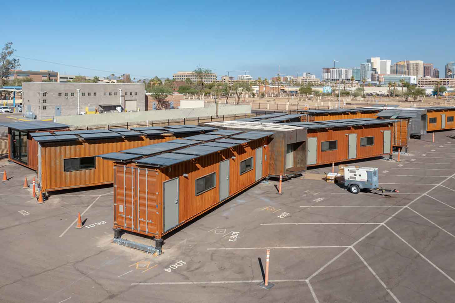 The X-WING Phoenix Navigation Center homeless shelter in Phoenix, AZ