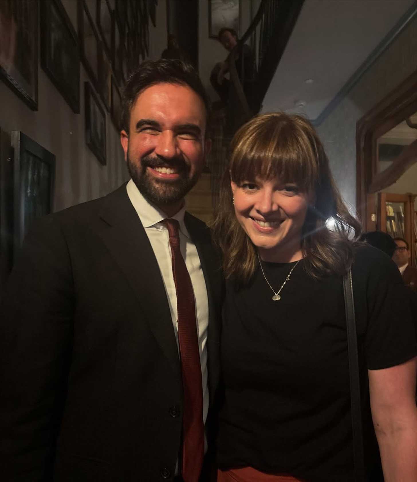 Zohran Mamdani and Amanda Litman